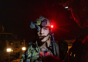 Coalition Forces Conduct Night Fire Exercise