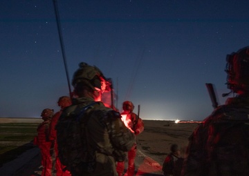 Coalition Forces Conduct Night Fire Exercise