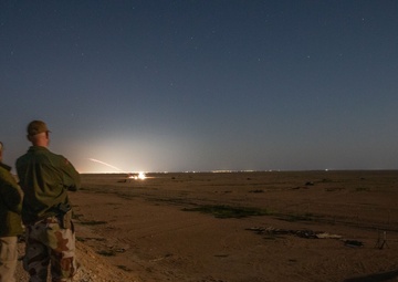 Coalition Forces Conduct Night Fire Exercise
