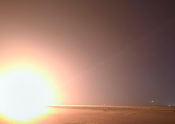 Coalition Forces Conduct Night Fire Exercise