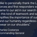 Quote from Gen. Charles Costanza