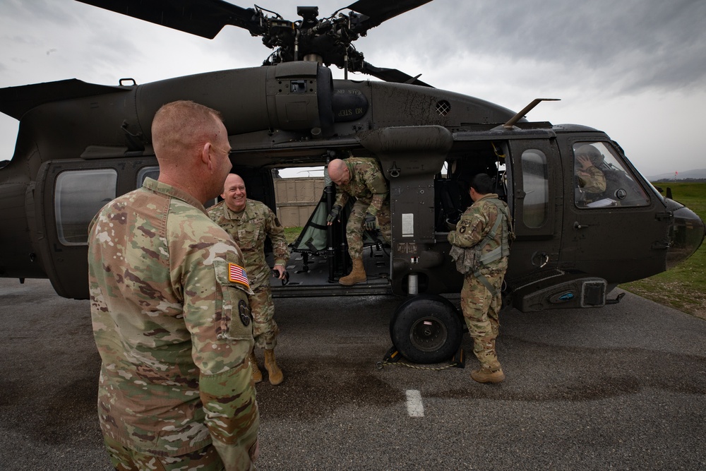Idaho TAG visits KFOR's Task Force Aviation