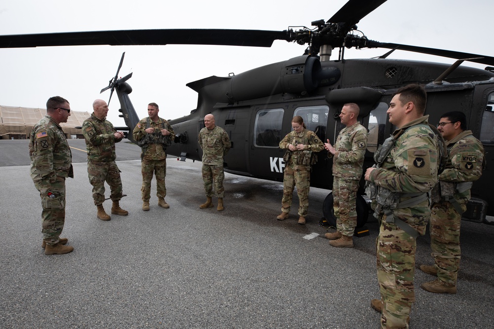 Idaho TAG visits KFOR's Task Force Aviation