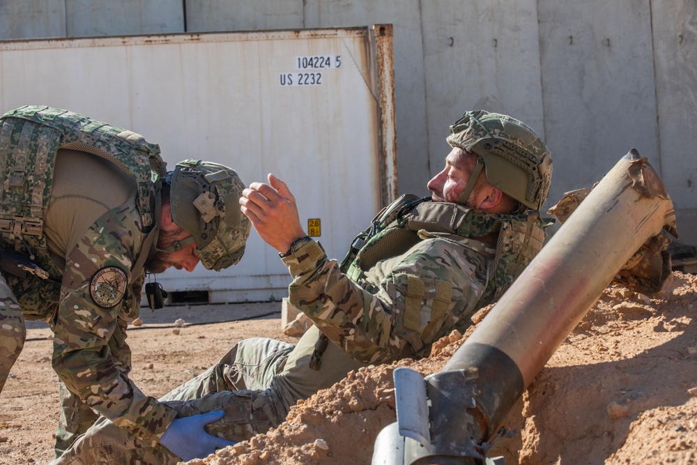 Coalition Forces Conduct Base Defense Exercise at AAAB