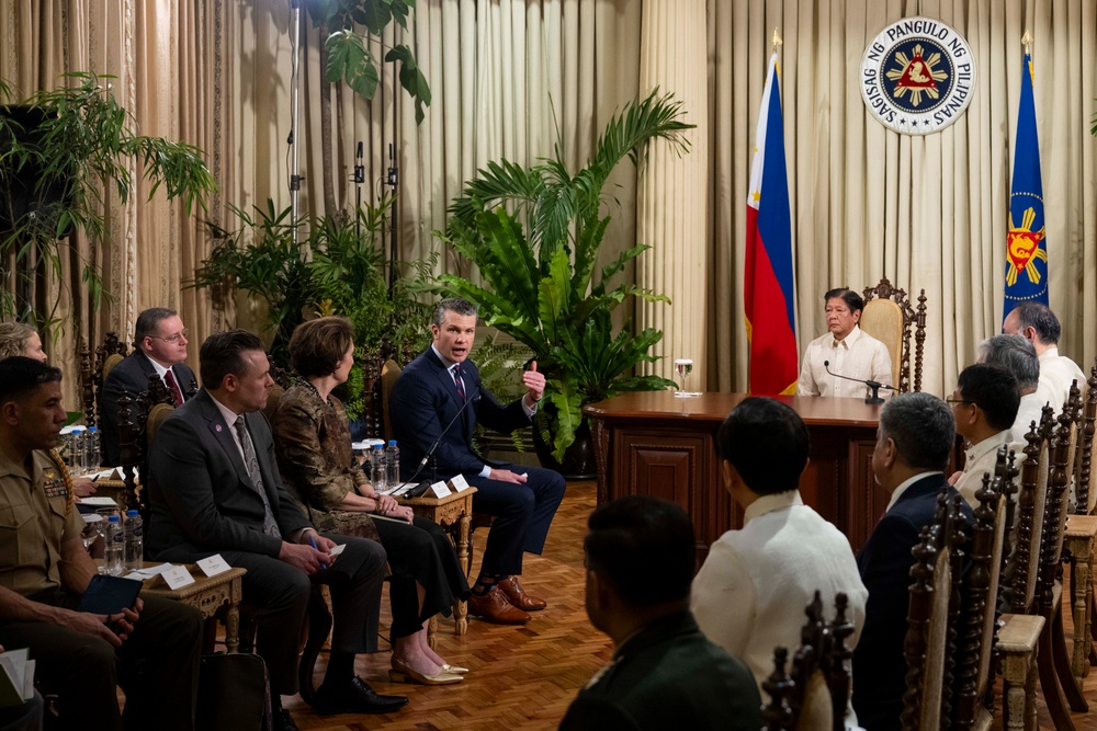 SD Hegseth Visits Malacañang Palace, Camp Aguinaldo, Manila American Cemetery