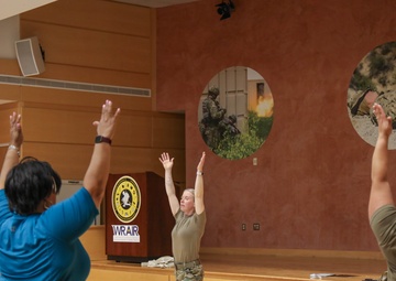 WRAIR hosts lunchtime yoga session