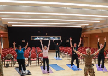 WRAIR hosts lunchtime yoga session