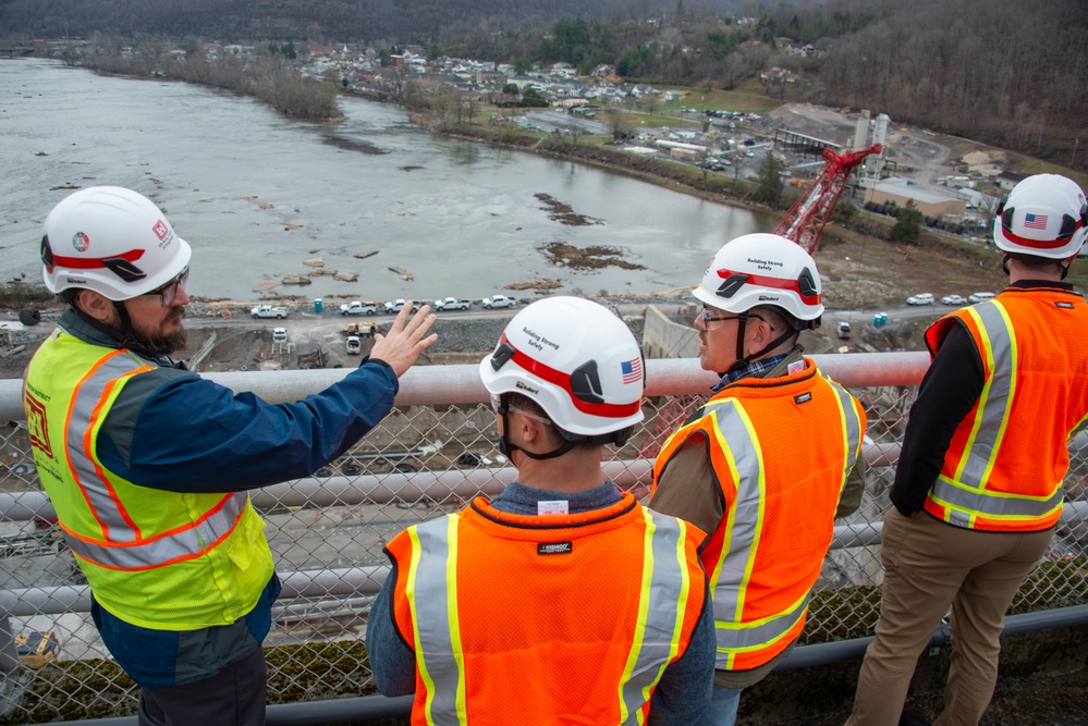 CAT 513 visits Bluestone Dam