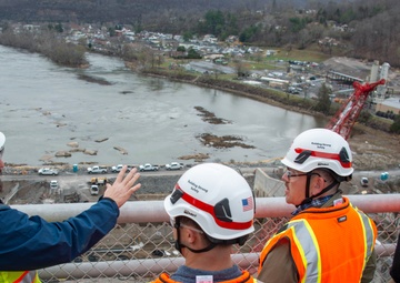 CAT 513 visits Bluestone Dam