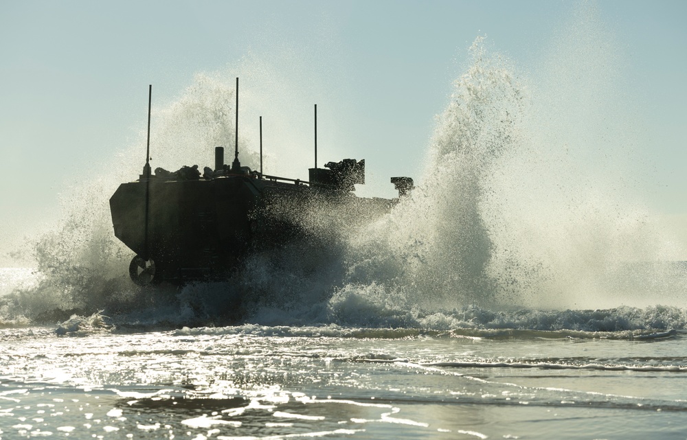 U.S. Marines with 2d Assault Amphibian Battalion, 2d Marine Division conduct ACV Testing