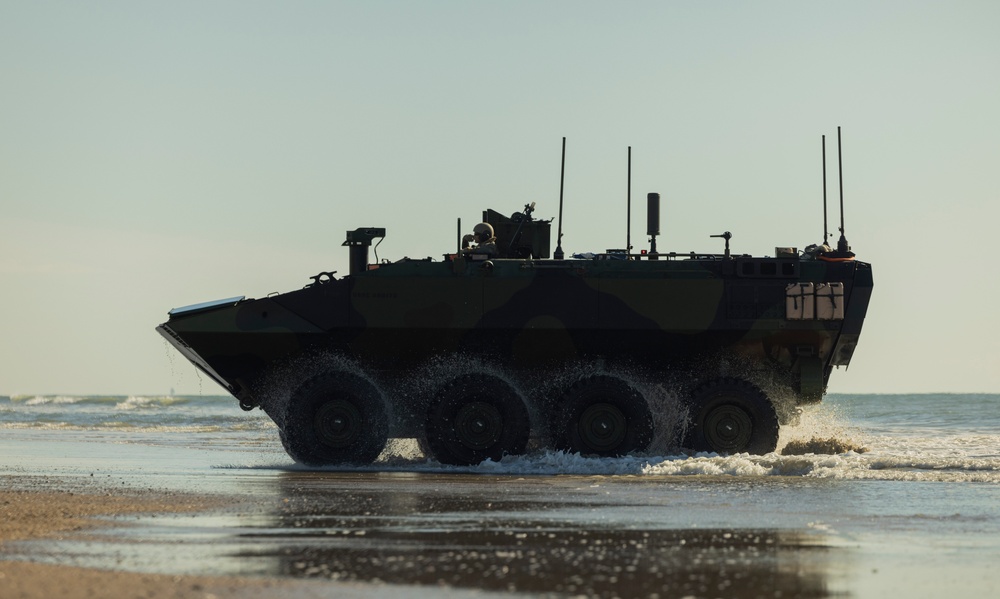 U.S. Marines with 2d Assault Amphibian Battalion, 2d Marine Division conduct ACV Testing