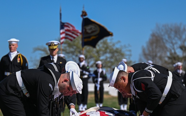 Funeral of U.S. Navy Chief Warrant Officer John G. Connolly  at Arlington National Cemetery