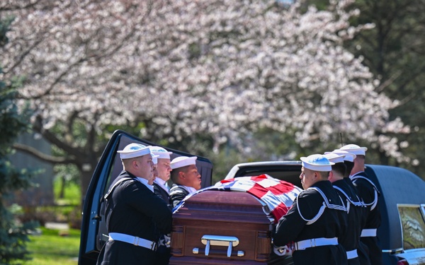Funeral of U.S. Navy Chief Warrant Officer John G. Connolly  at Arlington National Cemetery