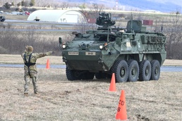 56th SBCT Soldiers train on upgraded Strykers