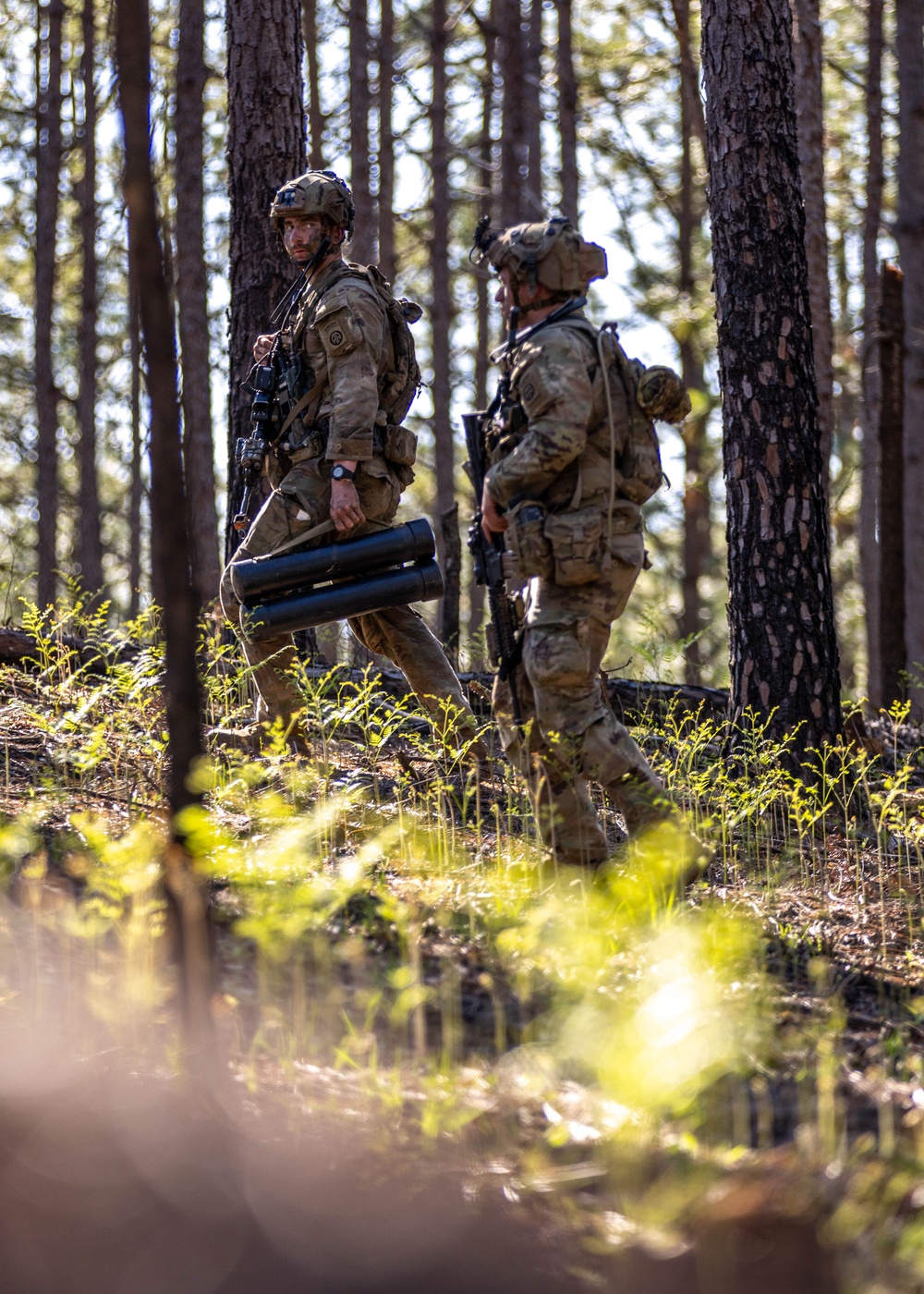 2-325th AIR moves towards a resupply point, JRTC 25-05