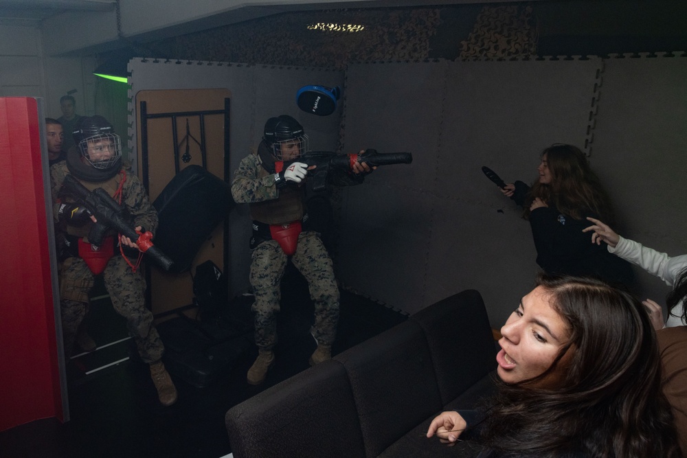 Marines take part in scenario-based training during corporals course