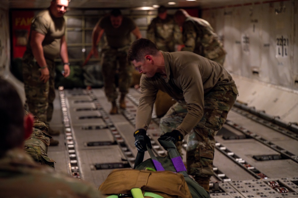Airmen from the 124th Fighter Wing deploys