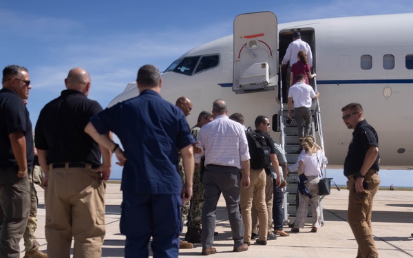 Members of the U.S. Senate Armed Services Committee, visit Naval Station Guantanamo Bay, Cuba