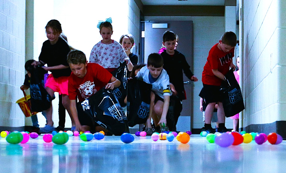 Mount Vernon Easter Egg Hunt Brings Illinois National Guard Families and Families of the Fallen Together