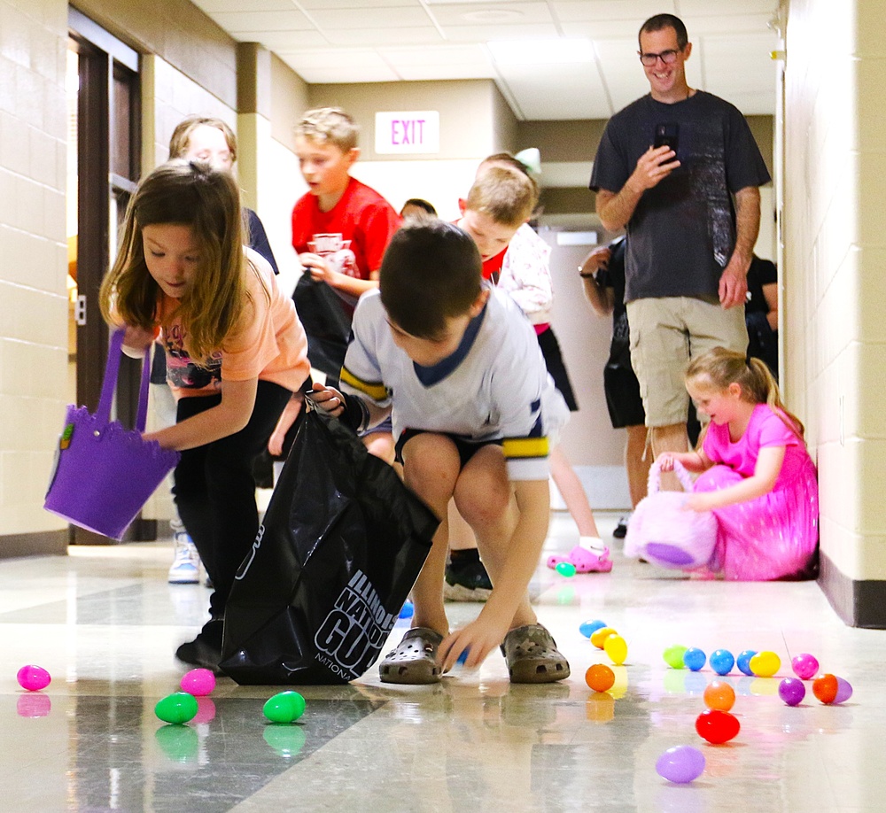 Mount Vernon Easter Egg Hunt Brings Illinois National Guard Families and Families of the Fallen Together