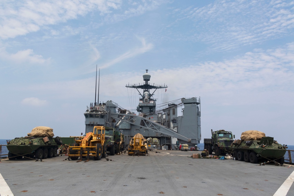 USS Comstock transits the Bay of Bengal.