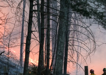 South Carolina National Guard assist the South Carolina Forestry Commission during the Table Rock Complex Wildfires