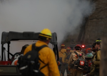 South Carolina National Guard assist the South Carolina Forestry Commission during the Table Rock Complex Wildfires