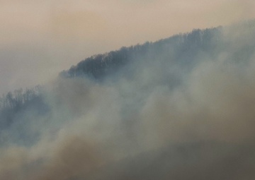 South Carolina National Guard assist the South Carolina Forestry Commission during the Table Rock Complex Wildfires