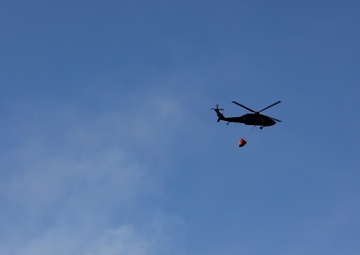 South Carolina National Guard assist the South Carolina Forestry Commission during the Table Rock Complex Wildfires