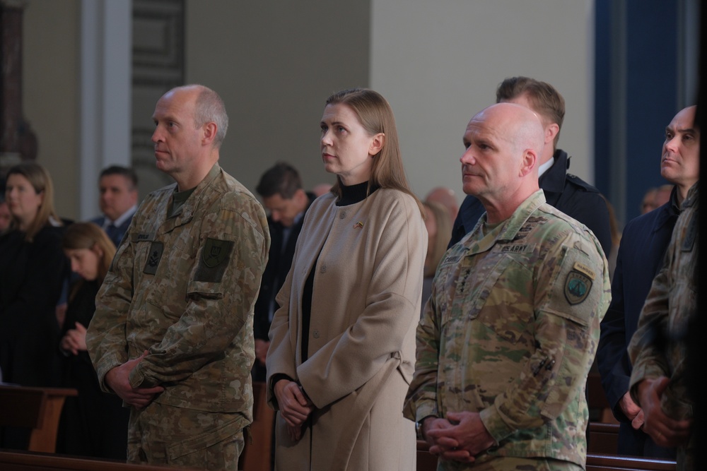 Vilnius cathedral holds special church service for missing U.S. soldiers