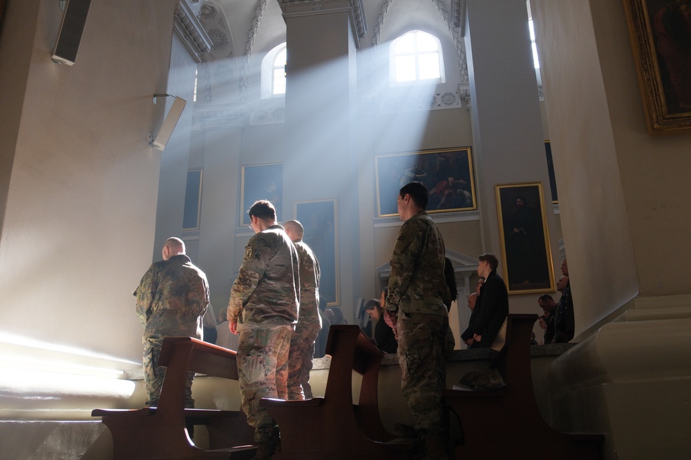Vilnius cathedral holds special church service for missing U.S. soldiers