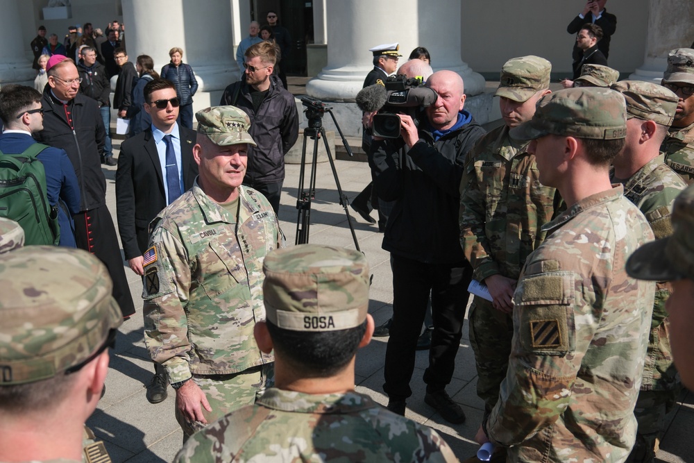 Vilnius cathedral holds special church service for missing U.S. soldiers
