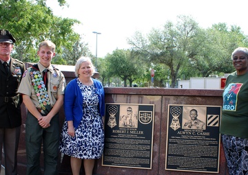 Two Local Army Medal of Honor Recipients Honored with New Plaques at Courthouse