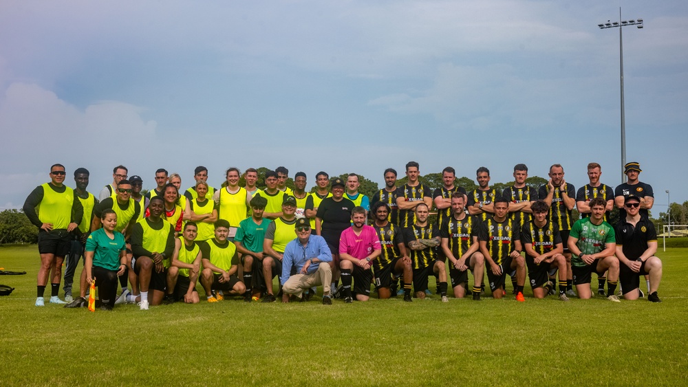 MRF-D 25.3: U.S. Marines soccer game with Mindil Aces Football Club