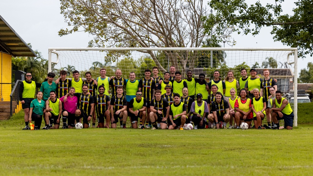 MRF-D 25.3: U.S. Marines soccer game with Mindil Aces Football Club