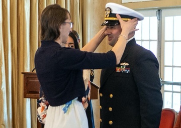 ENS Carl Schulte Commissions as Navy Music's Newest Bandmaster