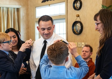 ENS Carl Schulte Commissions as Navy Music's Newest Bandmaster