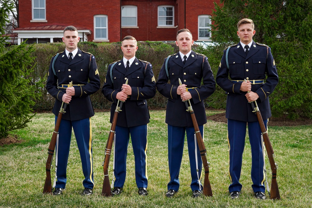 U.S. Army Drill Team Group Photos, March 20, 2025