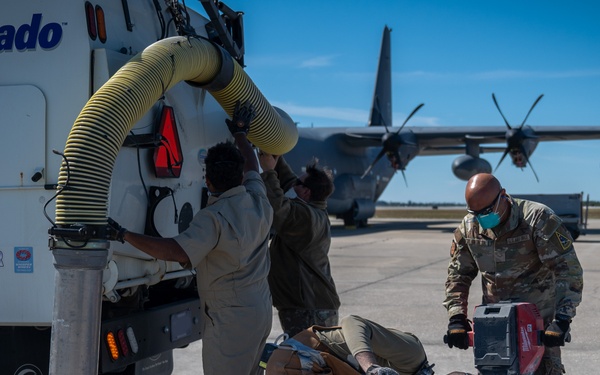 45th CES repairs flight line at PSFB
