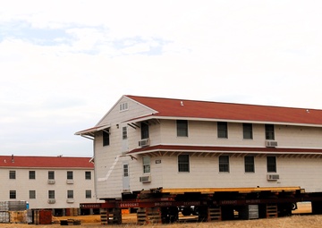 Relocation of World War II-era barracks at Fort McCoy