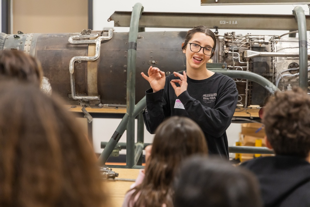 STARBASE students visit the Desert High School Aerospace Lab at Edwards Air Force Base