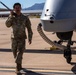 3rd CAB Soldiers prepare Gray Eagle for takeoff in Arizona
