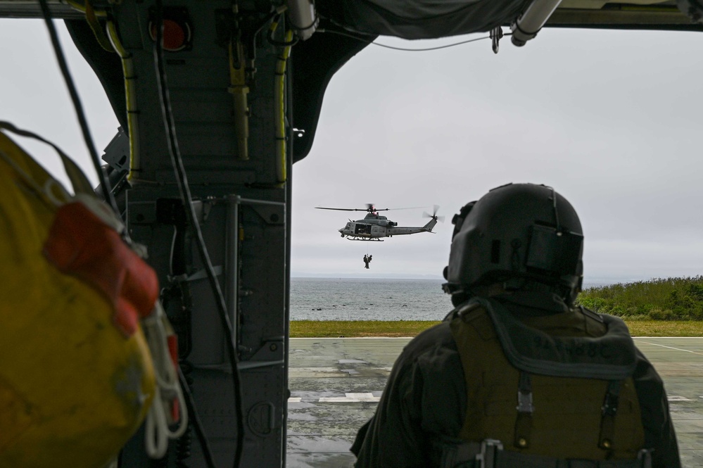 Training in three’s: 353 SOW, 33 RQS, HMLA 267
