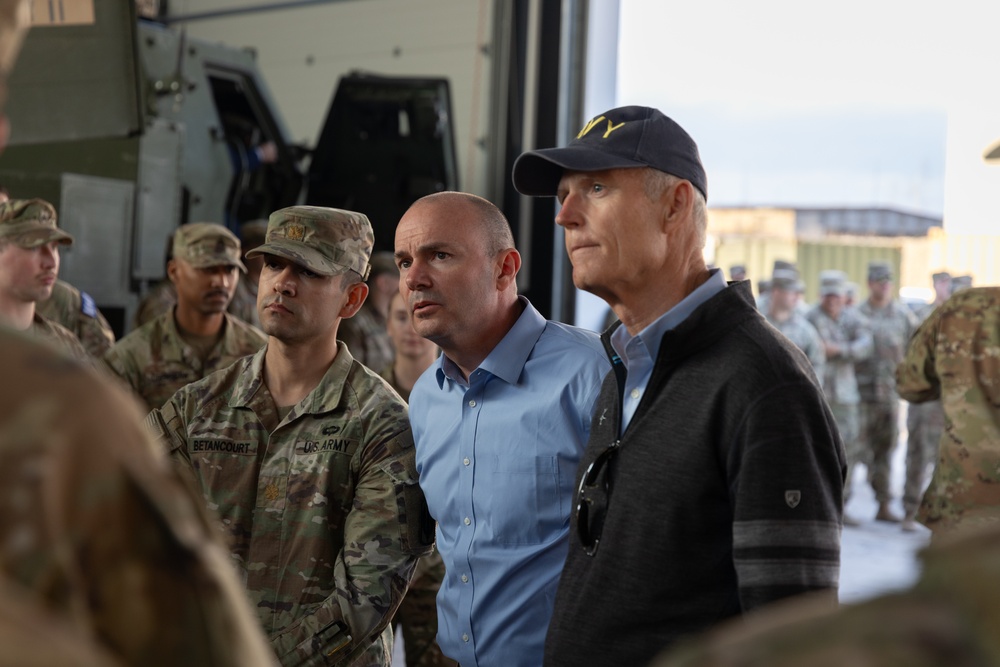 Senators Visit U.S. Soldiers in Estonia
