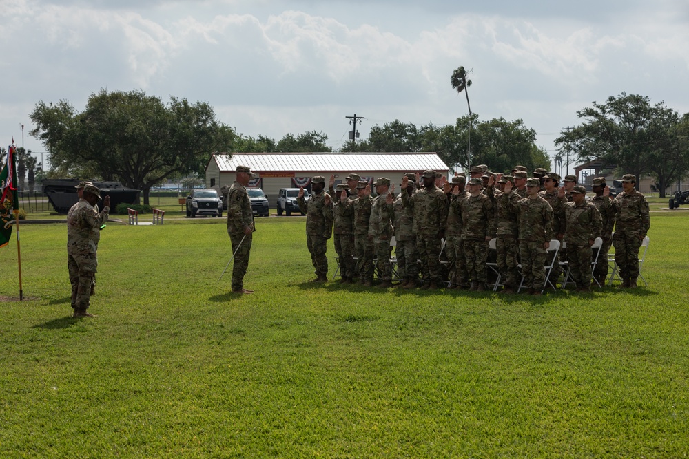 US National Guard holds ceremony during southern border mission