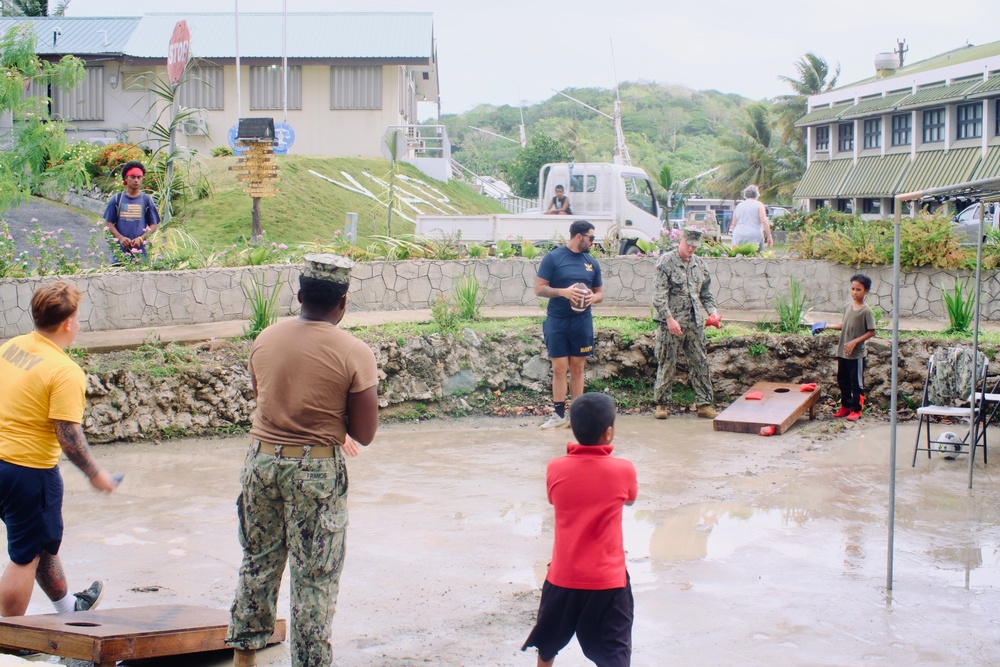 SEABEES FROM DETACHMENT YAP CELEBRATE YAP DAY