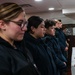 Cmdr. Ben Garrett leads Ash Wednesday services aboard the USS George Washington (CVN 73)