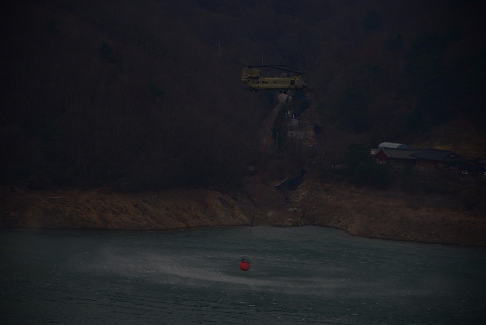 2nd Combat Aviation Brigade assists with the South Korea Wildfires.