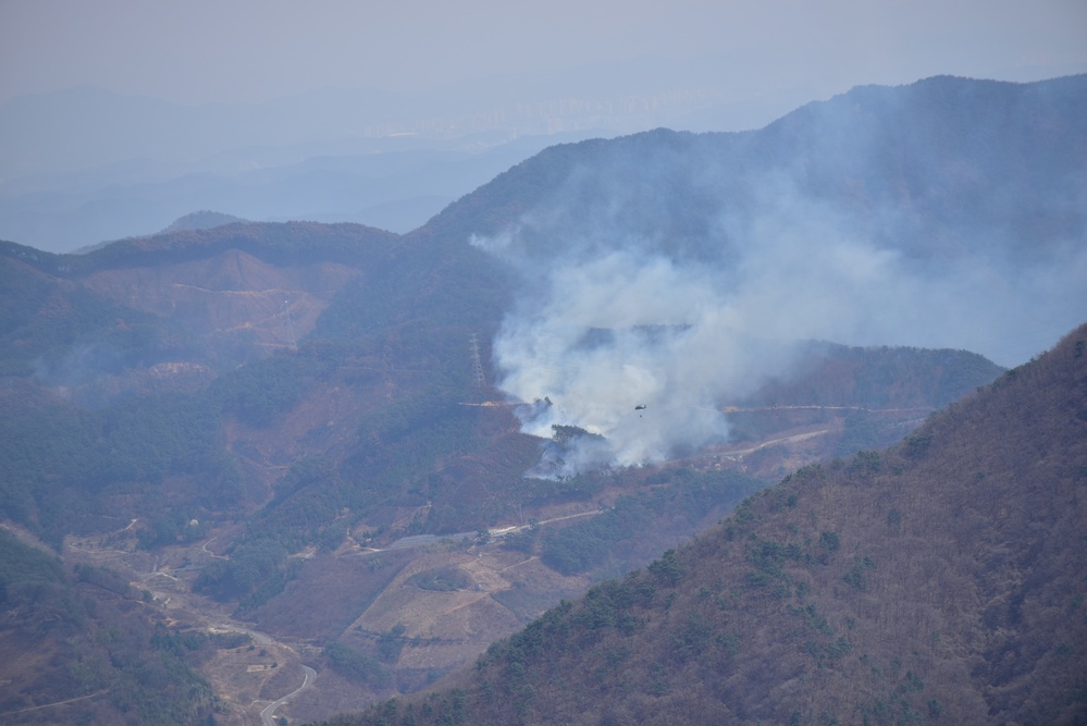 2nd Combat Aviation Brigade assists with the South Korea Wildfires.