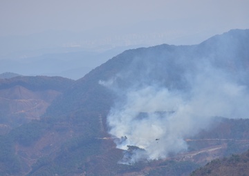 2nd Combat Aviation Brigade assists with the South Korea Wildfires.